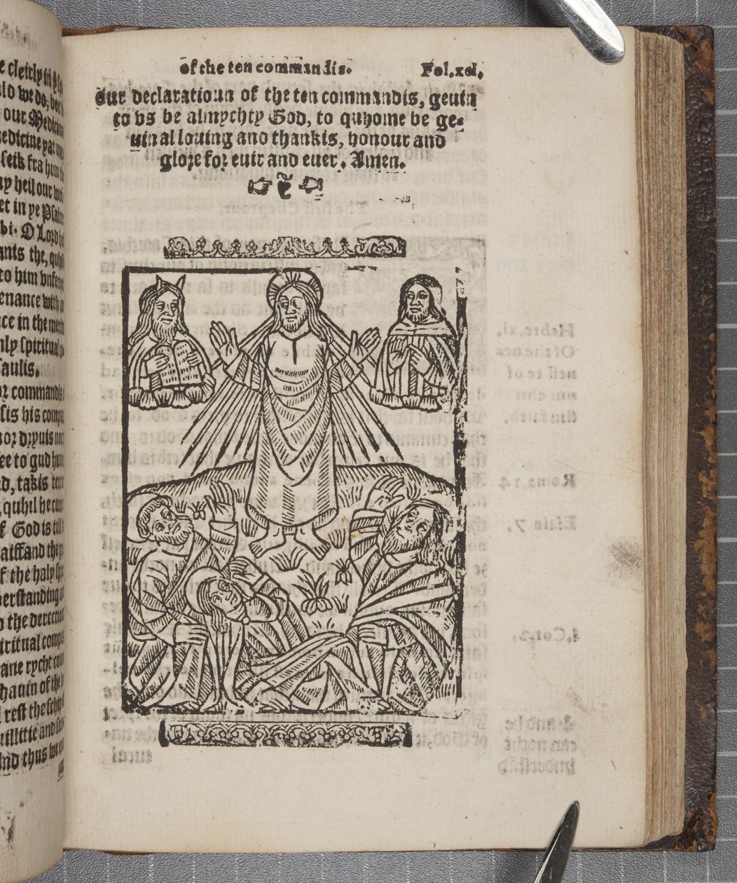 Fol 91, från The Catechisme, 1552 av Scottish School