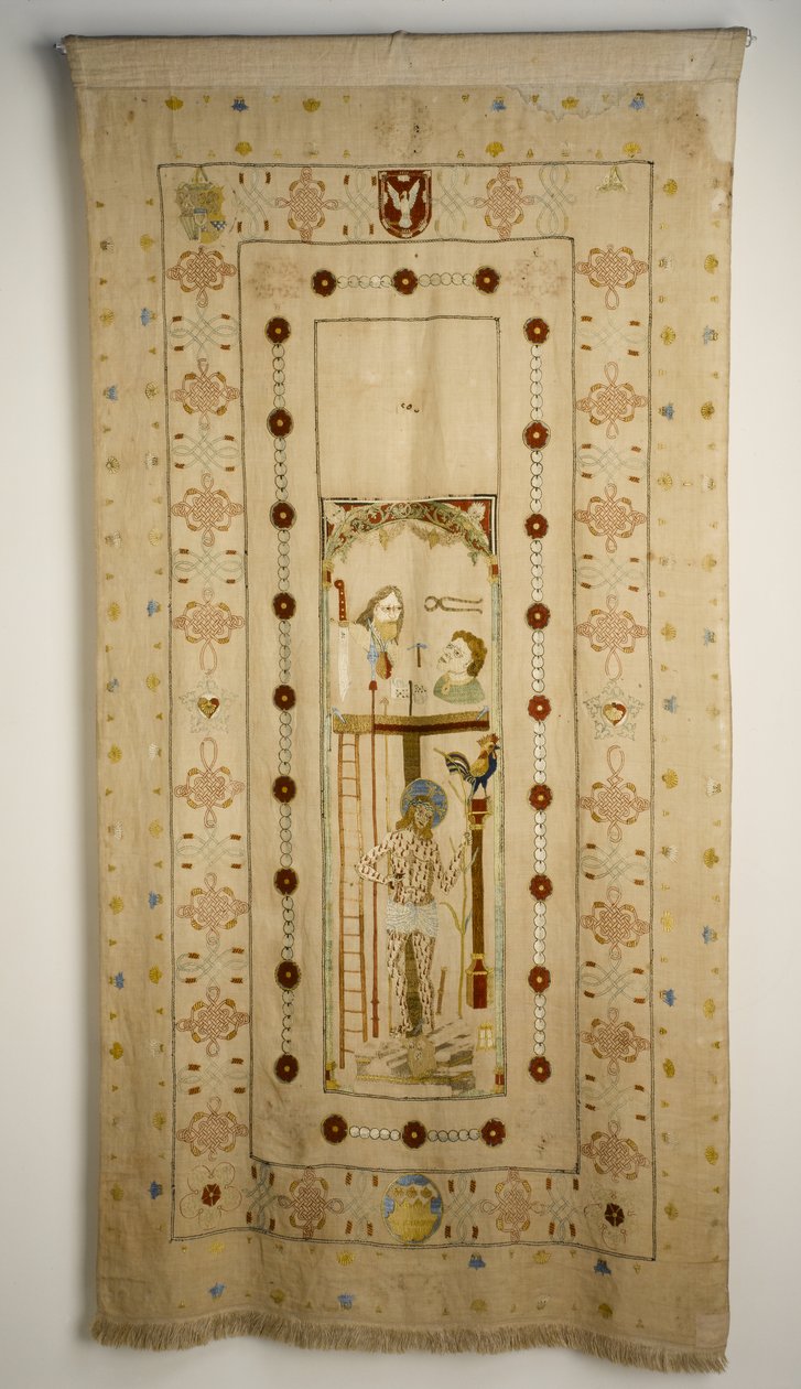 The Fetternear Banner, c.1520 (broderat linne) av Scottish School