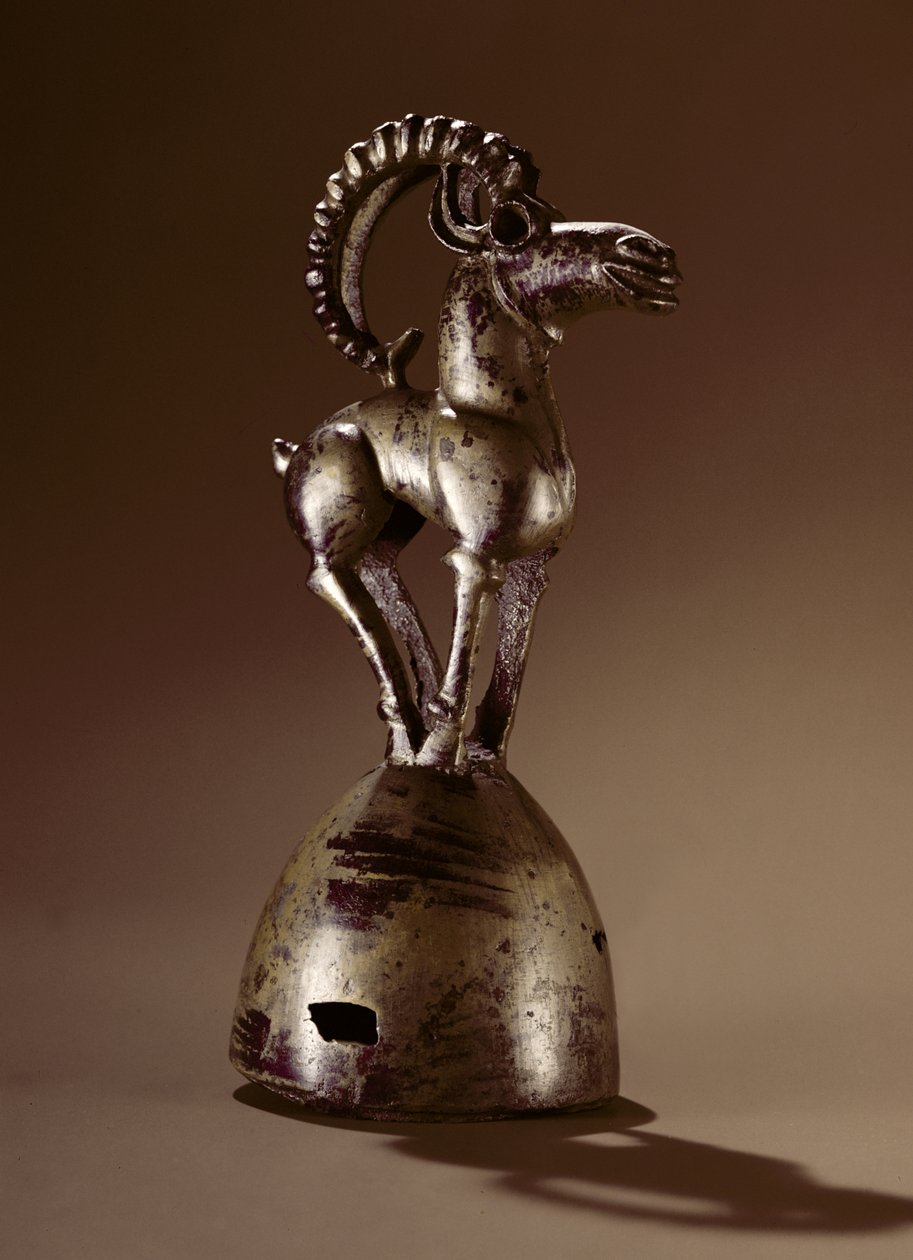 Finial med en bergsbock (brons) av Scythian