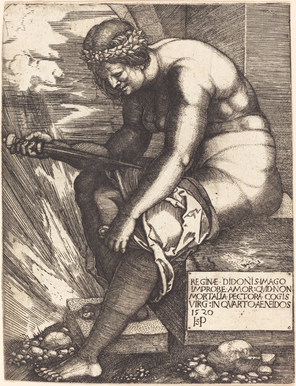 Dido av Sebald Beham