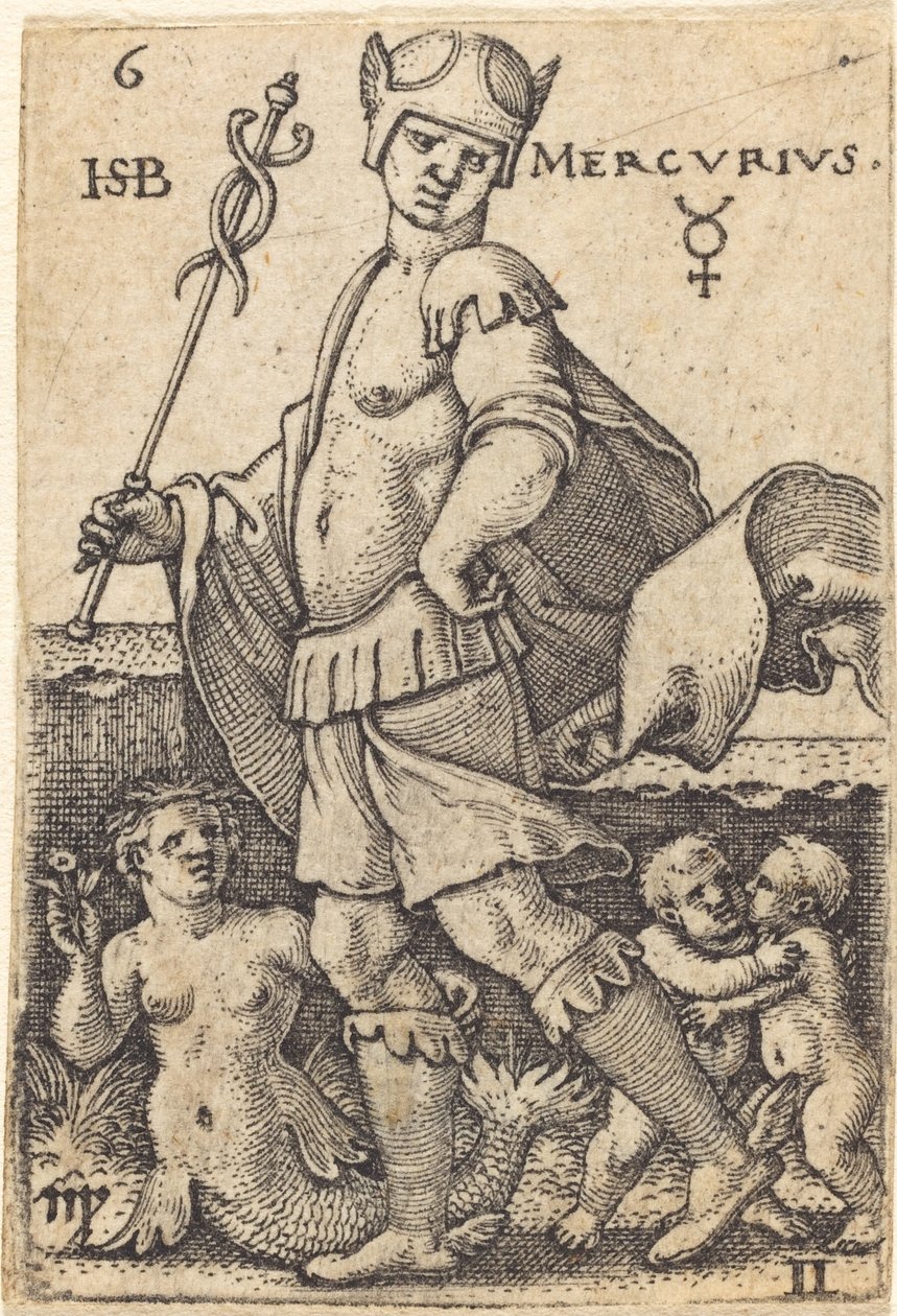 Merkurius av Sebald Beham