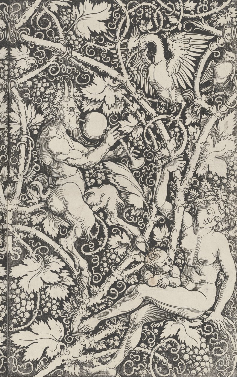 Tapeter med Satyrfamiljen, 1515. av Sebald Beham