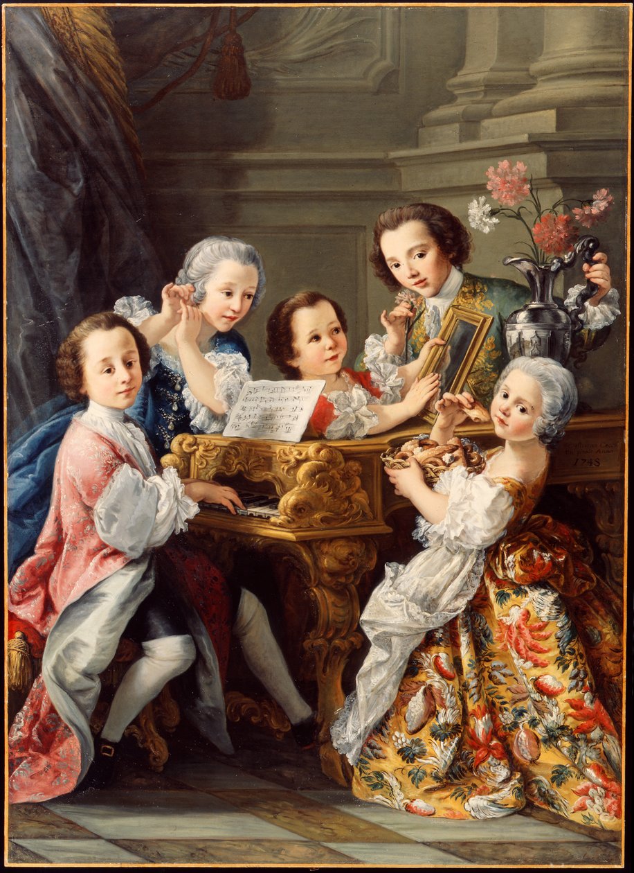 Allegori om de fem sinnena av Sebastiano Ceccarini