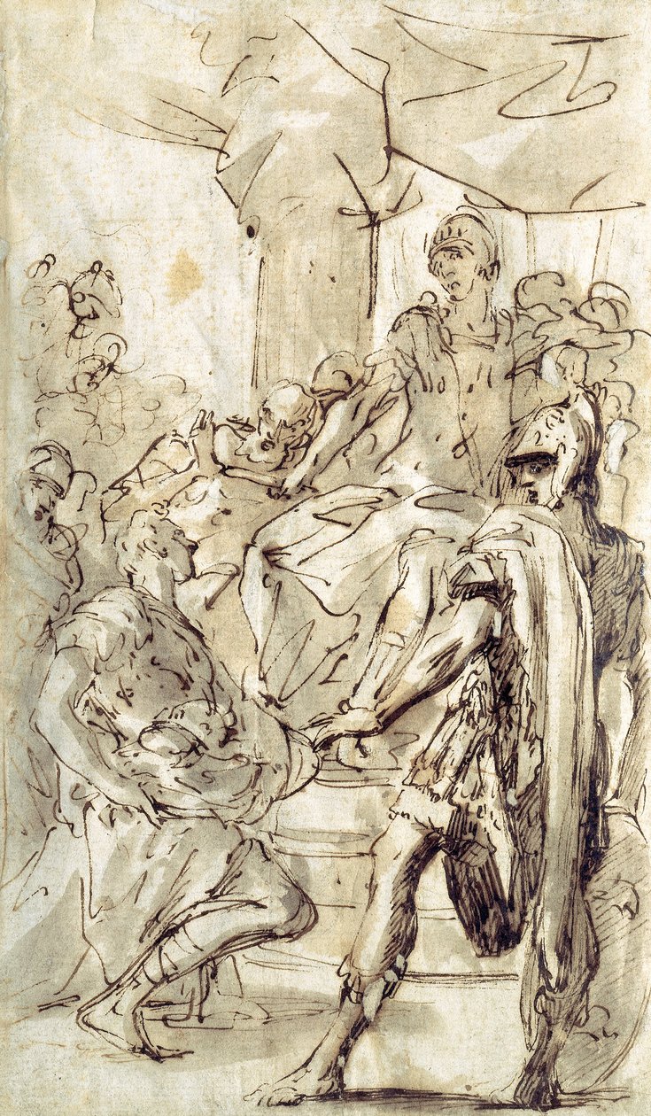 David Declines King Saul’s Weapons av Sebastiano Ricci