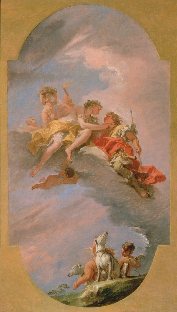 Venus och Adonis av Sebastiano Ricci
