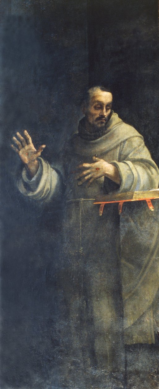 St Francis av Assisi, ca 1510-20-talet av Sebastiano del Piombo
