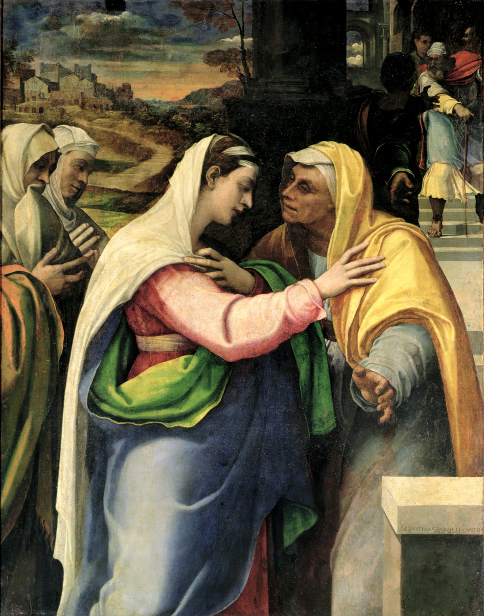 Visitationen, 1519 av Sebastiano del Piombo