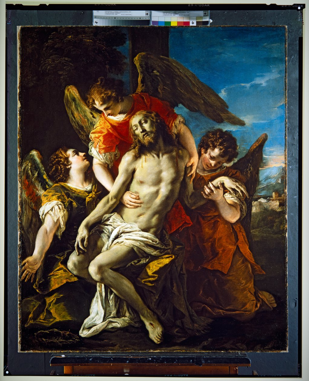 Pieta, odaterad (olja på duk) av Sebastiano (attr. to) Ricci