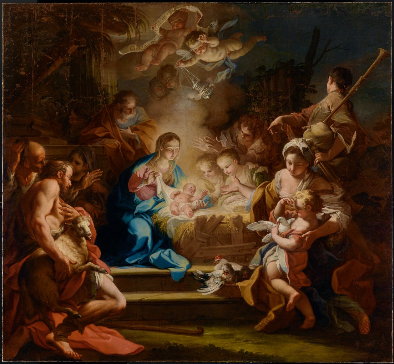 Herdarnas tillbedjan av Sebastiano Conca