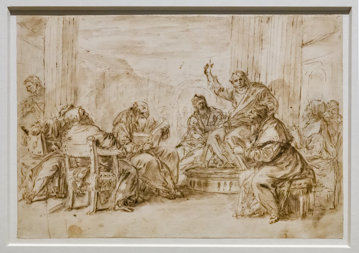 Kristus bland läkarna av Sebastiano Ricci
