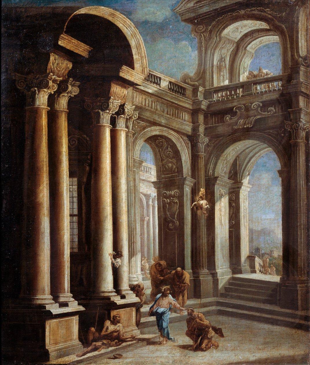 Healing of blind Man of Jericho