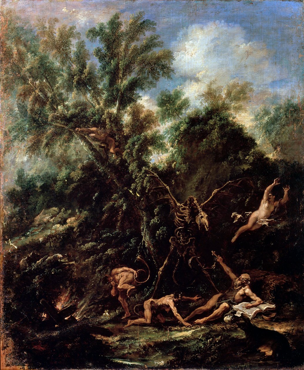 Sankt Antonius frestelse, c1706-c1707 av Sebastiano Ricci