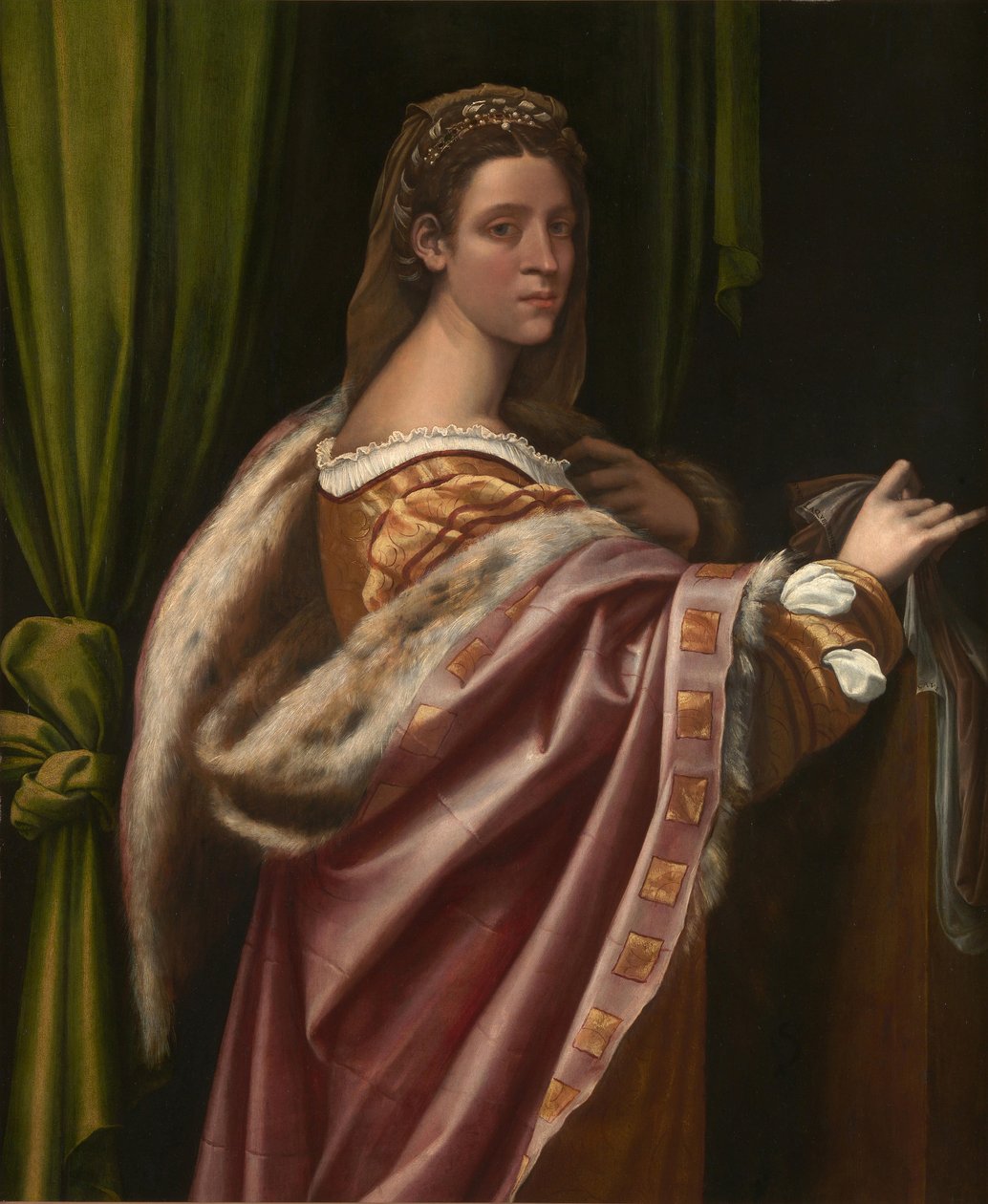 Porträtt av en dam, 1540-talet av Sebastiano del Piombo