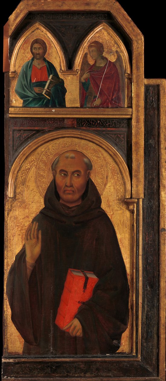 Saint Silvester Gozzolini, 1320-talet. av Segna di Buonaventura