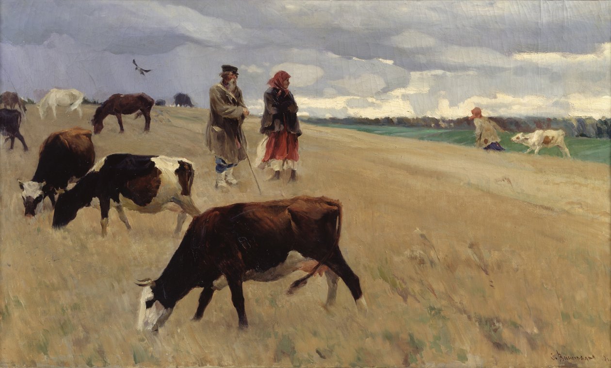 På stubbfältet, 1896 av Sergei Arsenevich Vinogradov