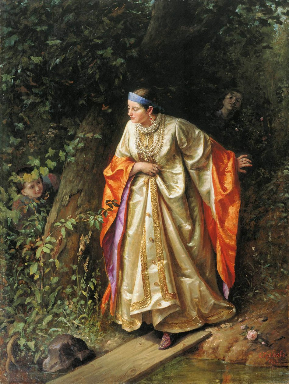 Hide and Seek, 1893. av Sergei Gribkov