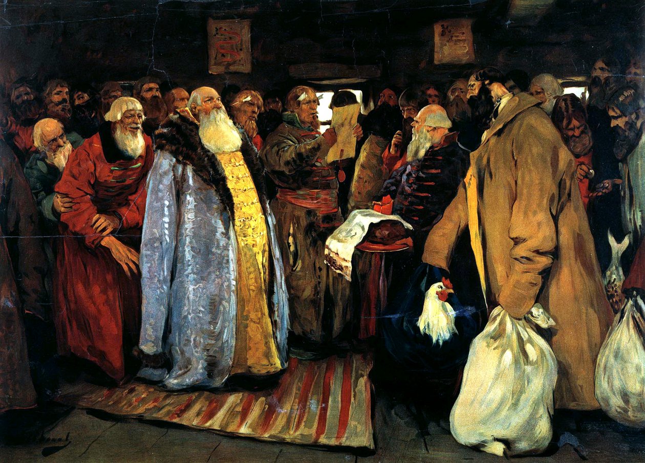 Ankomsten av en voivod, 1907. av Sergei Vasilyevich Ivanov