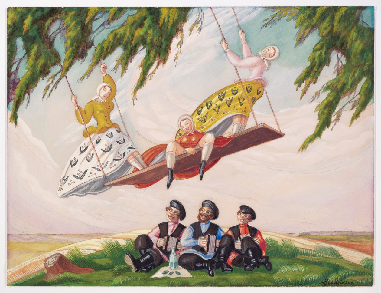 Swingen, 1920-talet av Sergei Yurievich Sudeykin