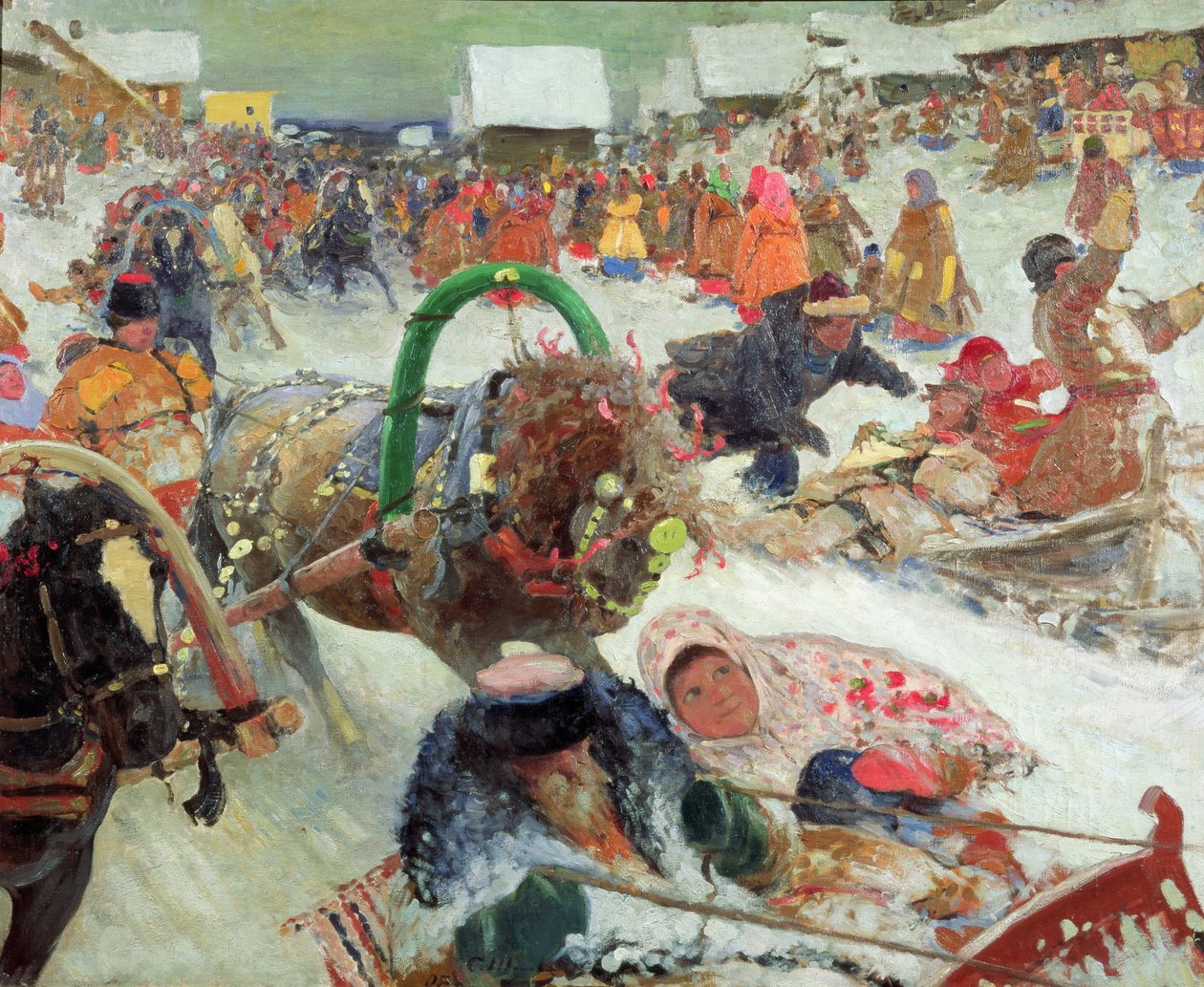 Fastelavn, 1905 av Sergej Vasilevic Ivanov