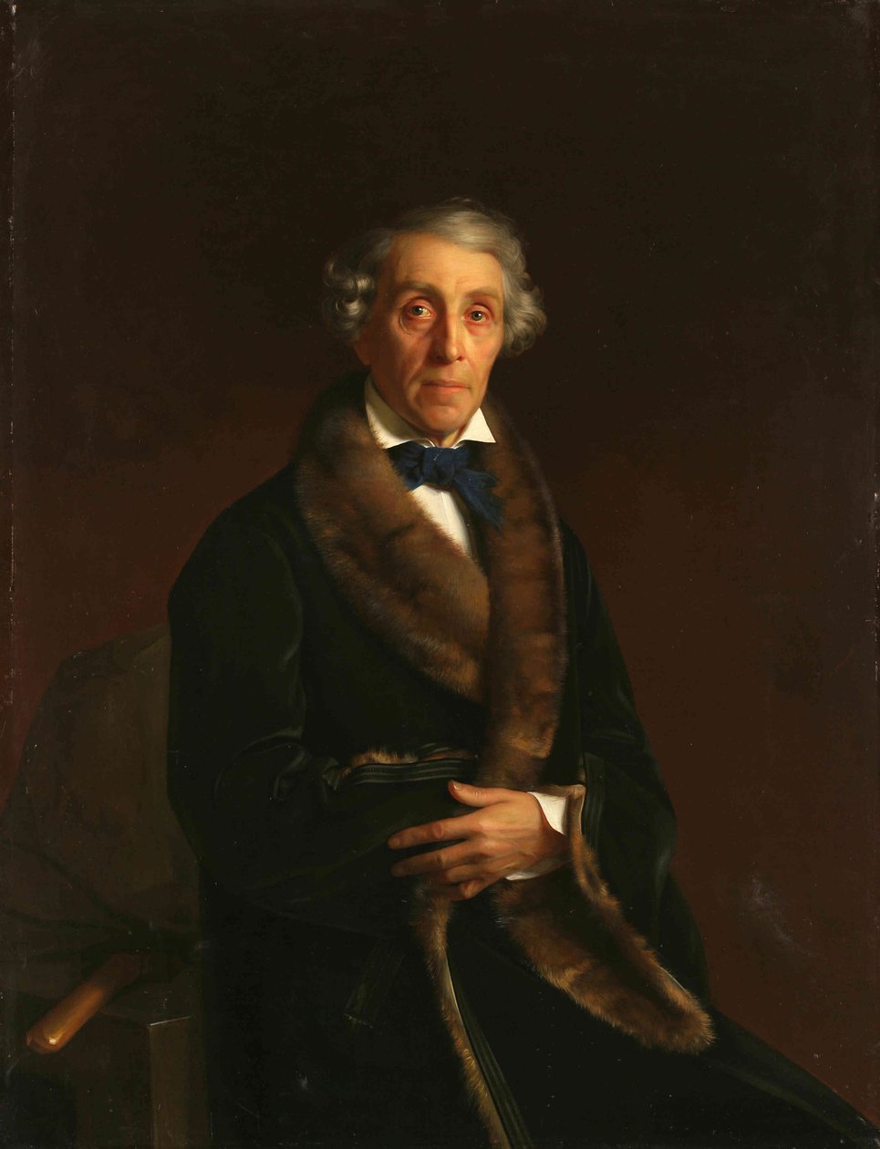 Porträtt av Fjodor Petrovich Tolstoj av Sergey Konstantinovich Zaryanko