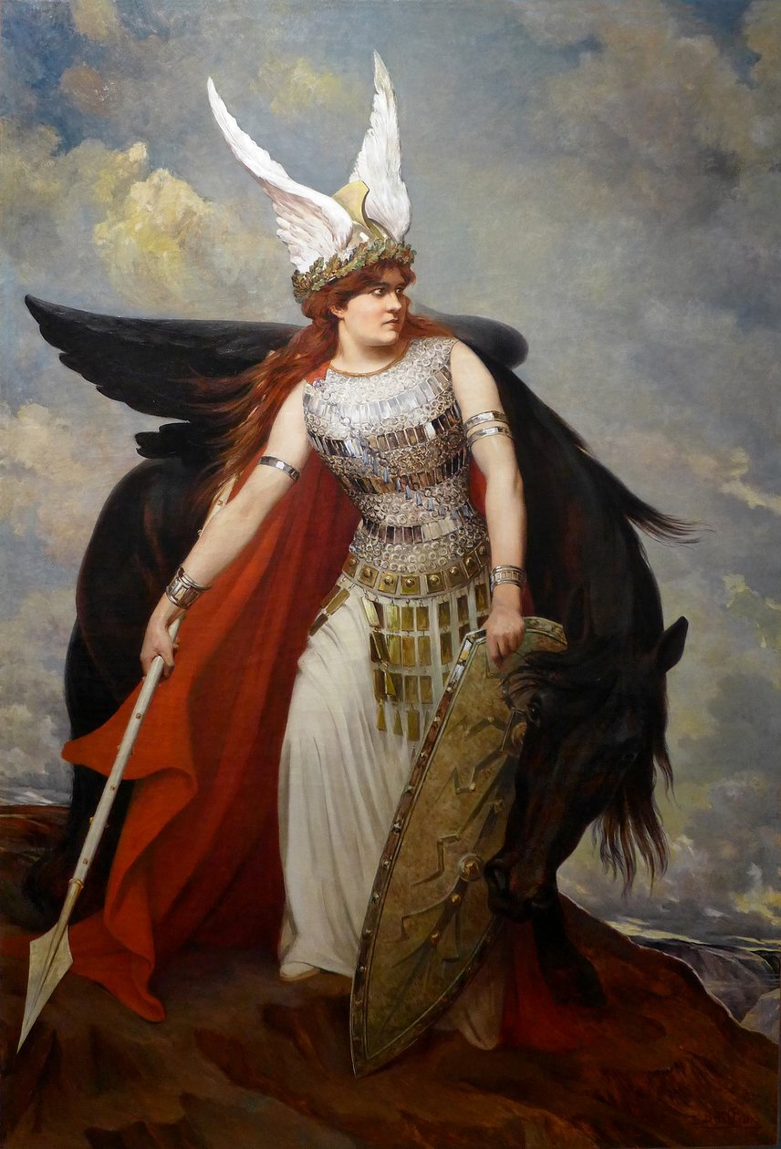 Valkyrian, 1900-talet (olja på duk) av Servais Joseph Detilleux