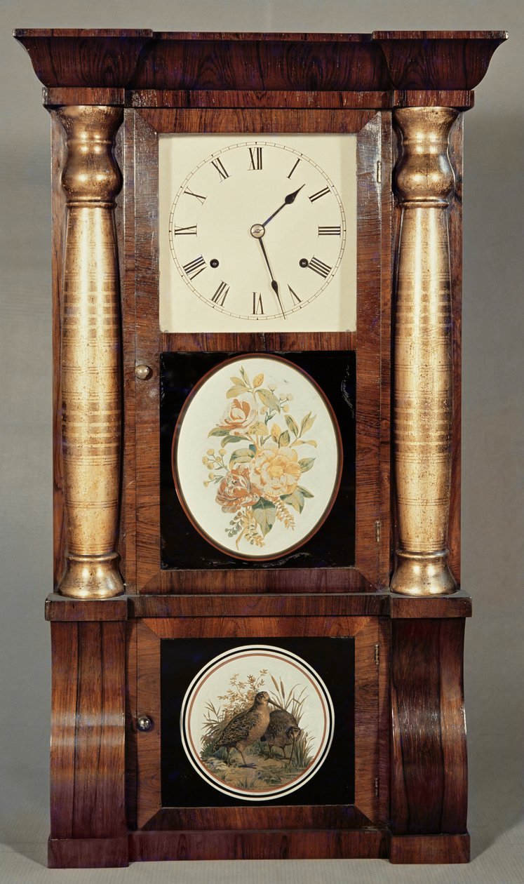Klock med pelare, ca 1855 av Seth Thomas