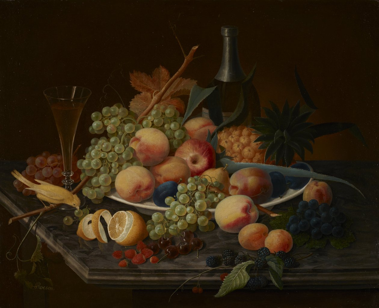Stilleben med frukt av Severin Roesen