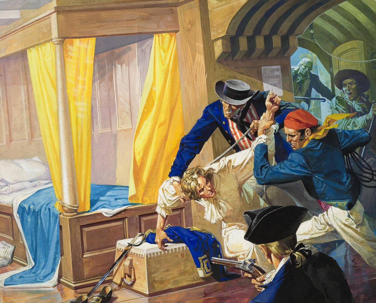 Kapten William Bligh (1754-1817) (gouache på papper) av Severino Baraldi