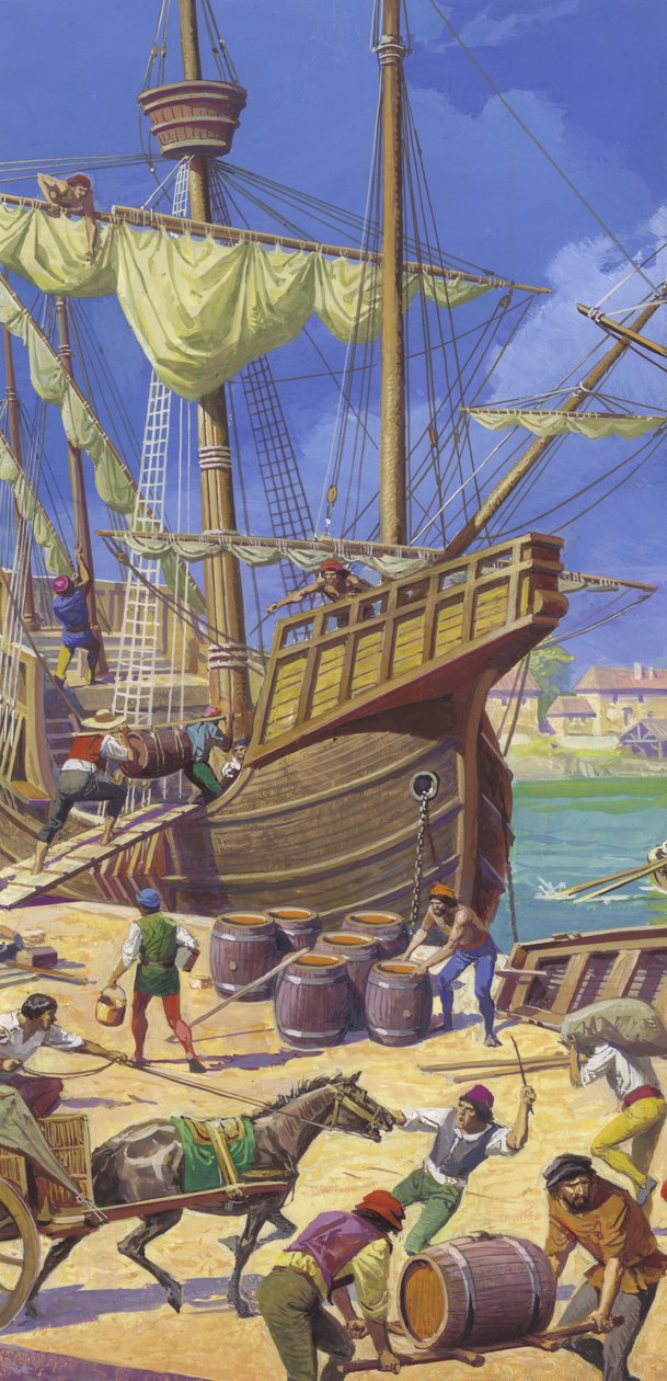 Ferdinand Magellans flotta av Severino Baraldi