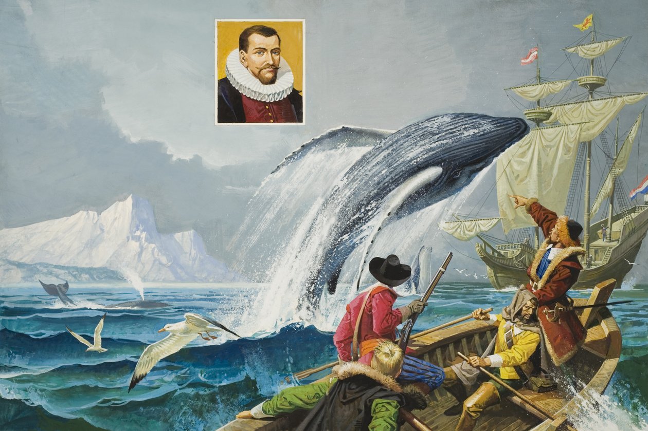 Henry Hudson (ca 1570-1611) (gouache på papper) av Severino Baraldi