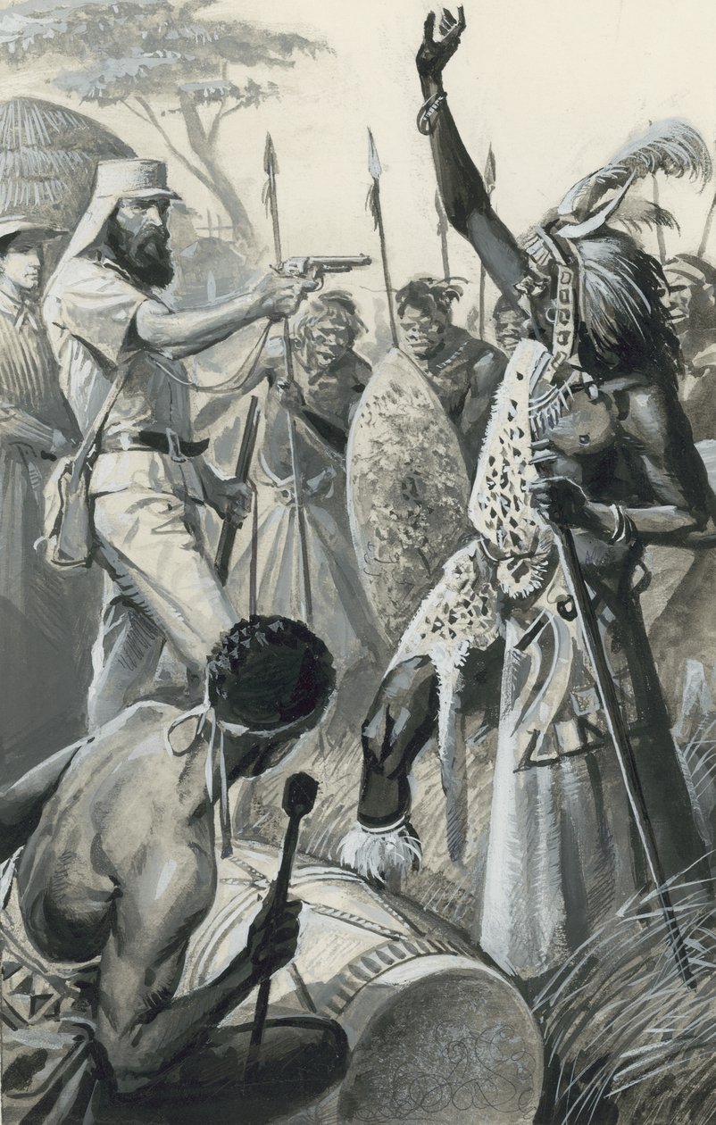 Samuel Baker (gouache på papper) av Severino Baraldi