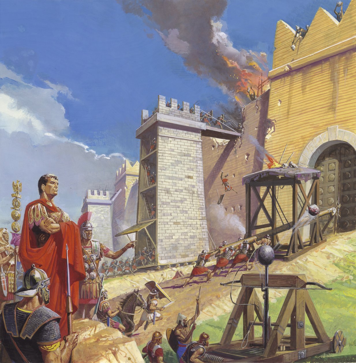 Scipio Aemilianus leder anfallet mot Karthago av Severino Baraldi