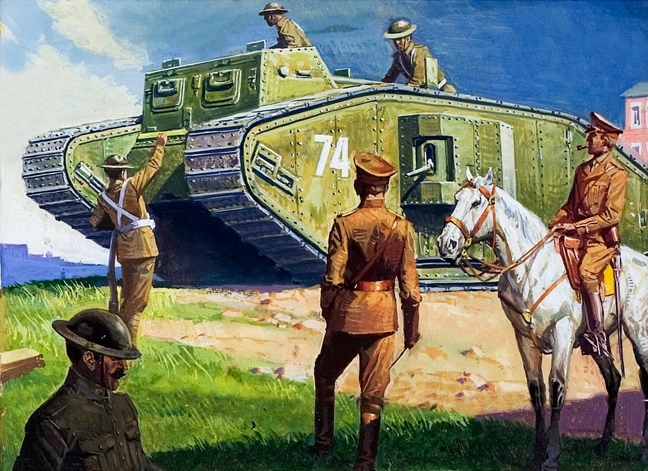 Stridsvagn på västfronten av Severino Baraldi