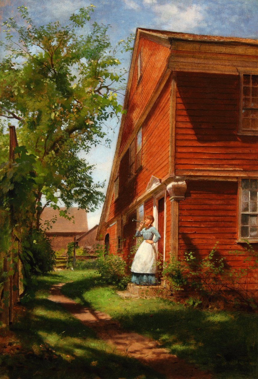 Middag 1880 (olja på duk) av Seymour Joseph Guy