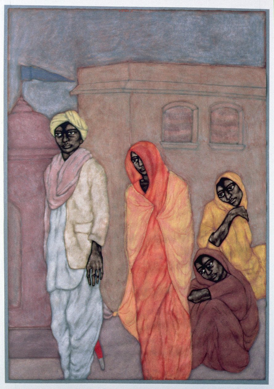 Första äktenskapet, 1986 (wc på papper) av Shanti Panchal