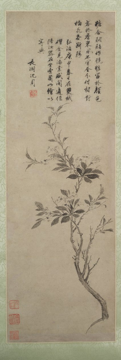 Blommande krabba äpple av Shen Zhou