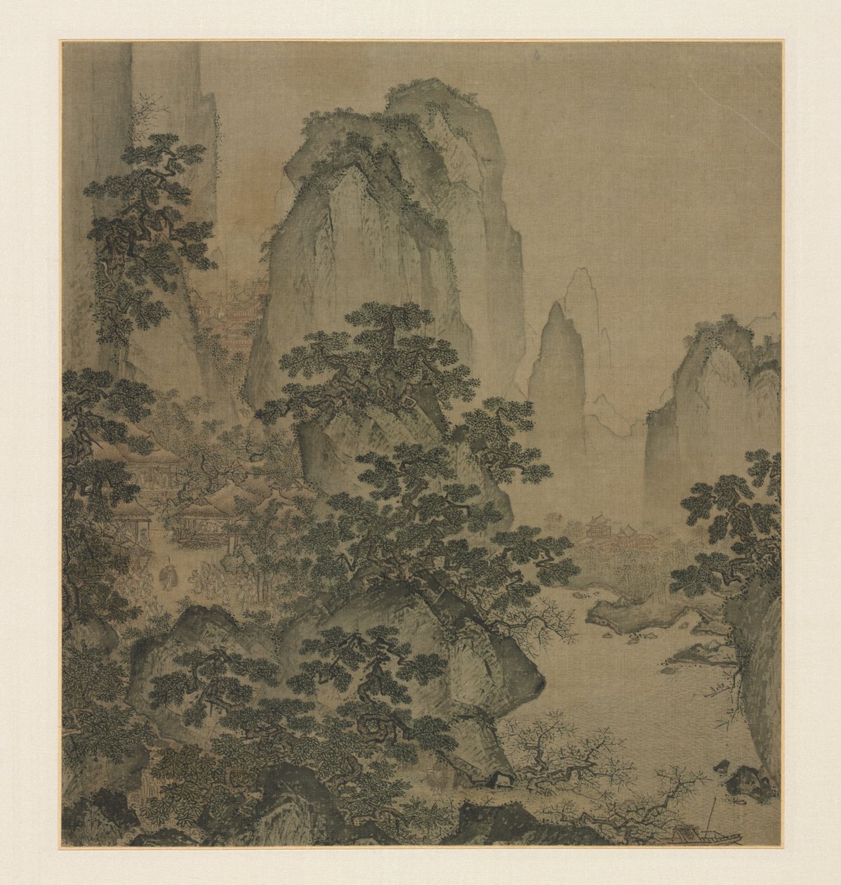 The Haven of the Peach-Blossom Spring, mitten av 1400-talet. av Shi Rui