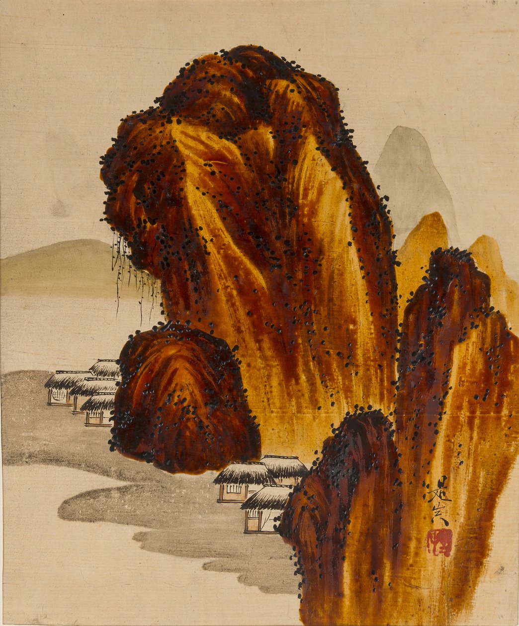 By bland klippor, 1800-talet. av Shibata Zeshin