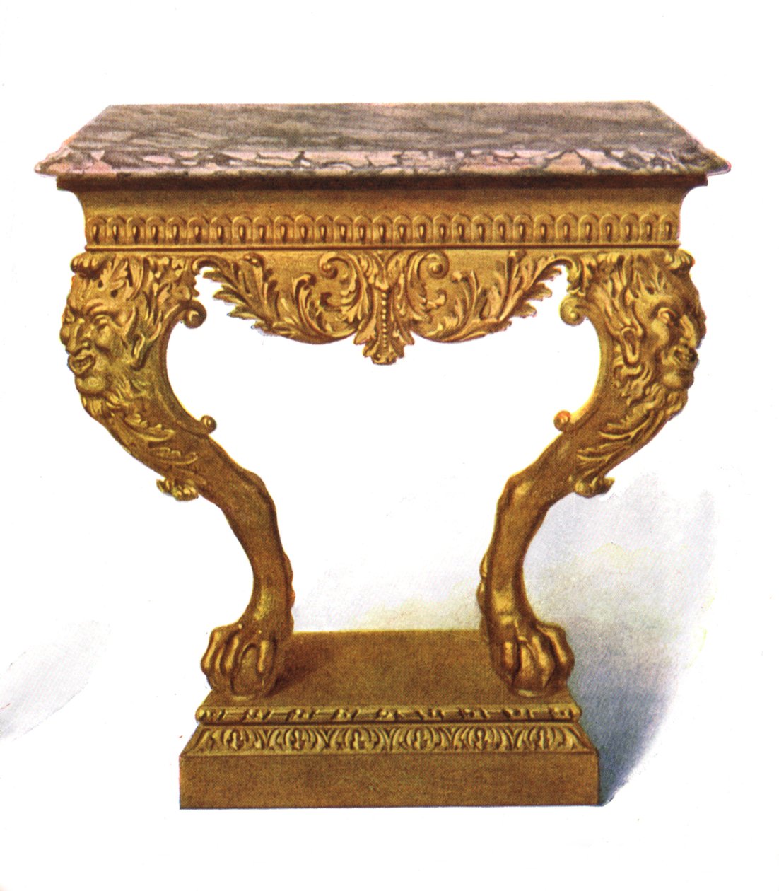 Förgyllt konsolbord, 1906 av Shirley Charles Llewellyn Slocombe