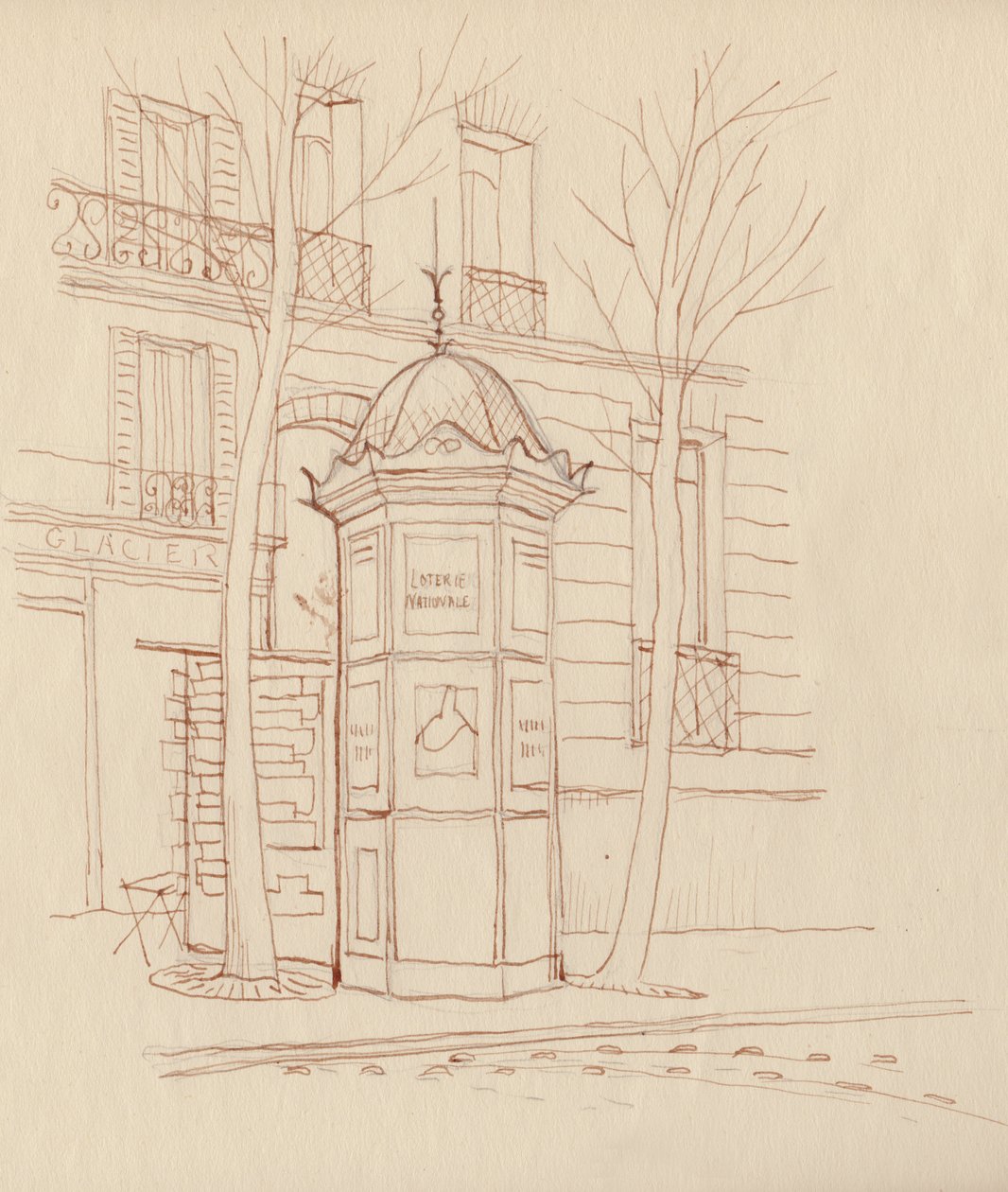 Annonskolumn, Paris, Frankrike, 1951. av Shirley Markham