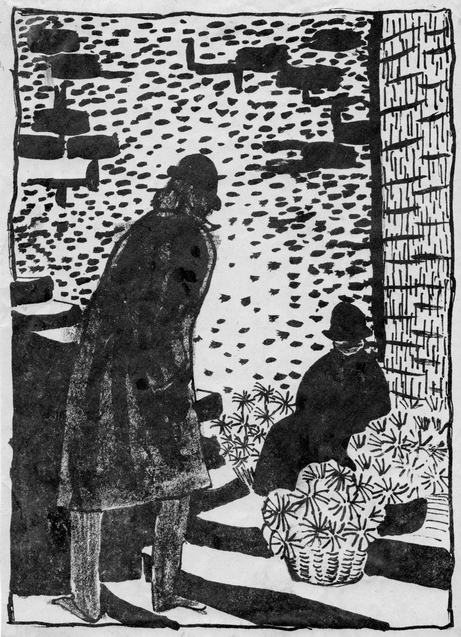 Blomsterförsäljare, 1952. av Shirley Markham