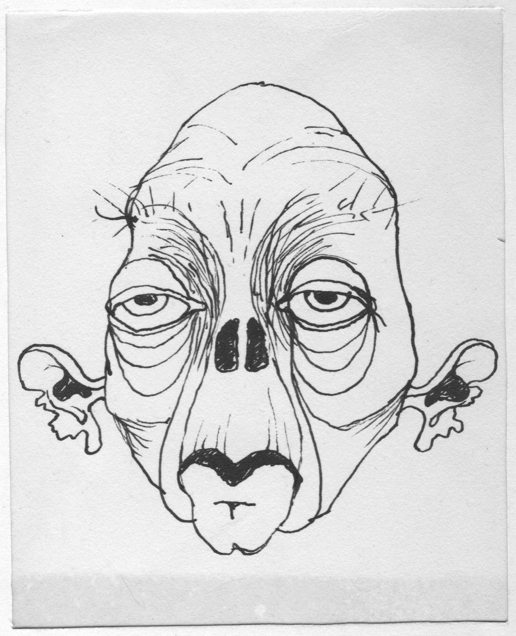 Groteskt ansikte, 1952. av Shirley Markham