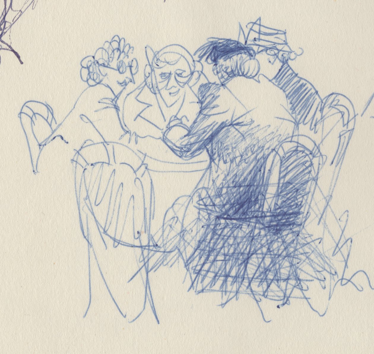 Grupp kvinnor vid ett bord, c1950. av Shirley Markham