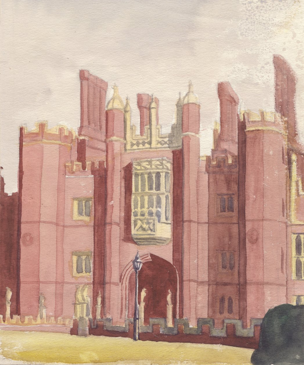 "Hampton Court Palace", 1951. av Shirley Markham