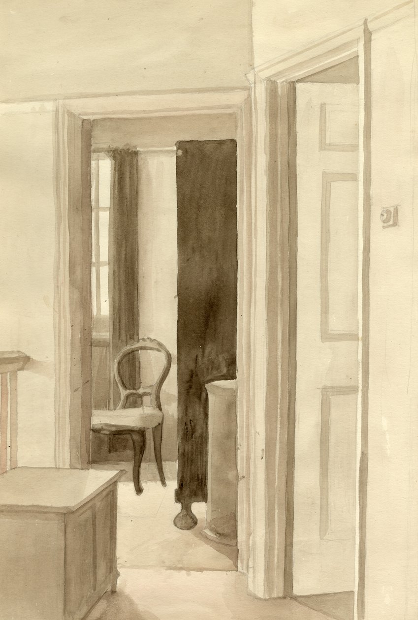 Interiör med stol, c1950. av Shirley Markham