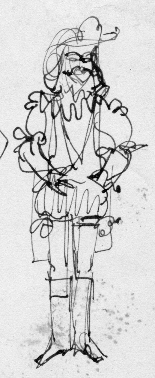 Man i tidstypisk dräkt, c1950. av Shirley Markham