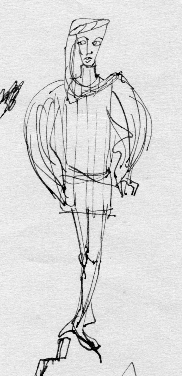 Minstrel, c1950. av Shirley Markham