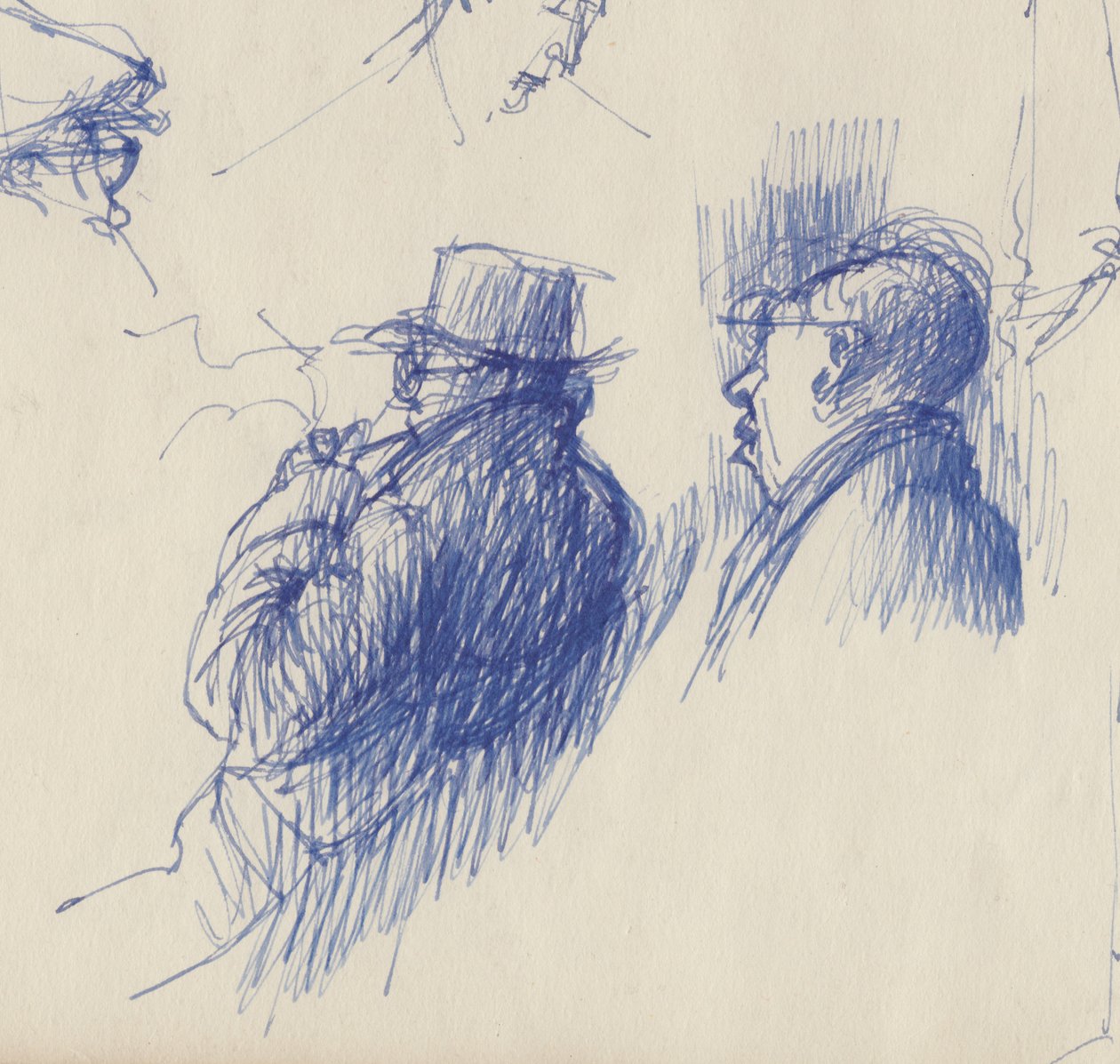 Studier, män i hattar, c1950. av Shirley Markham