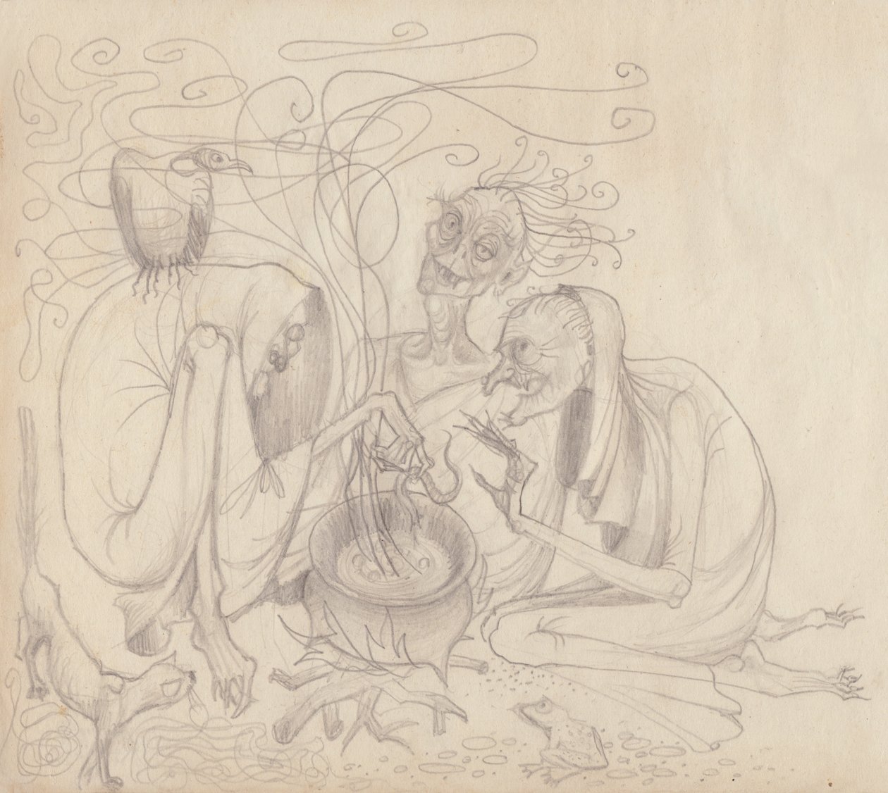Tre häxor, c1950. av Shirley Markham