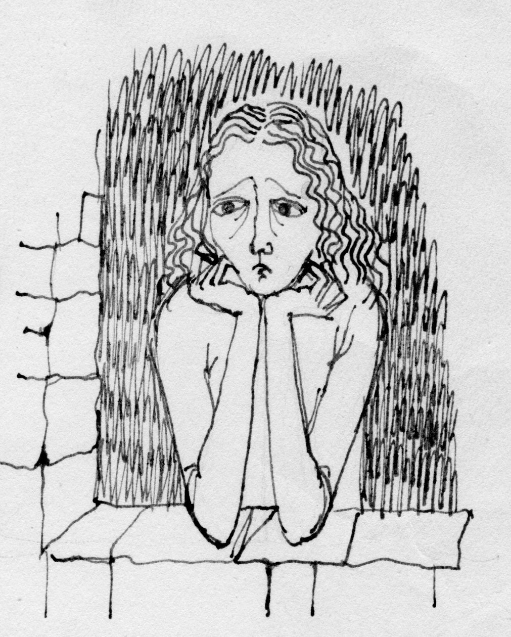 Orolig kvinna, c1950. av Shirley Markham